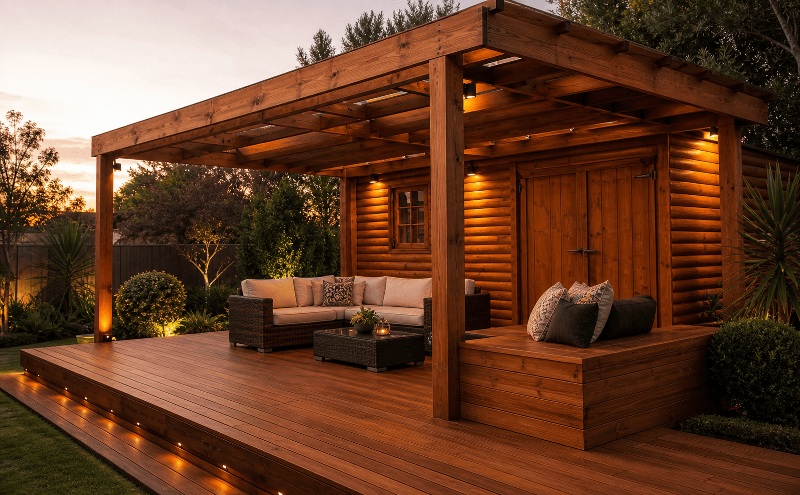 Premium timber deck, pergola and entertainment structure
